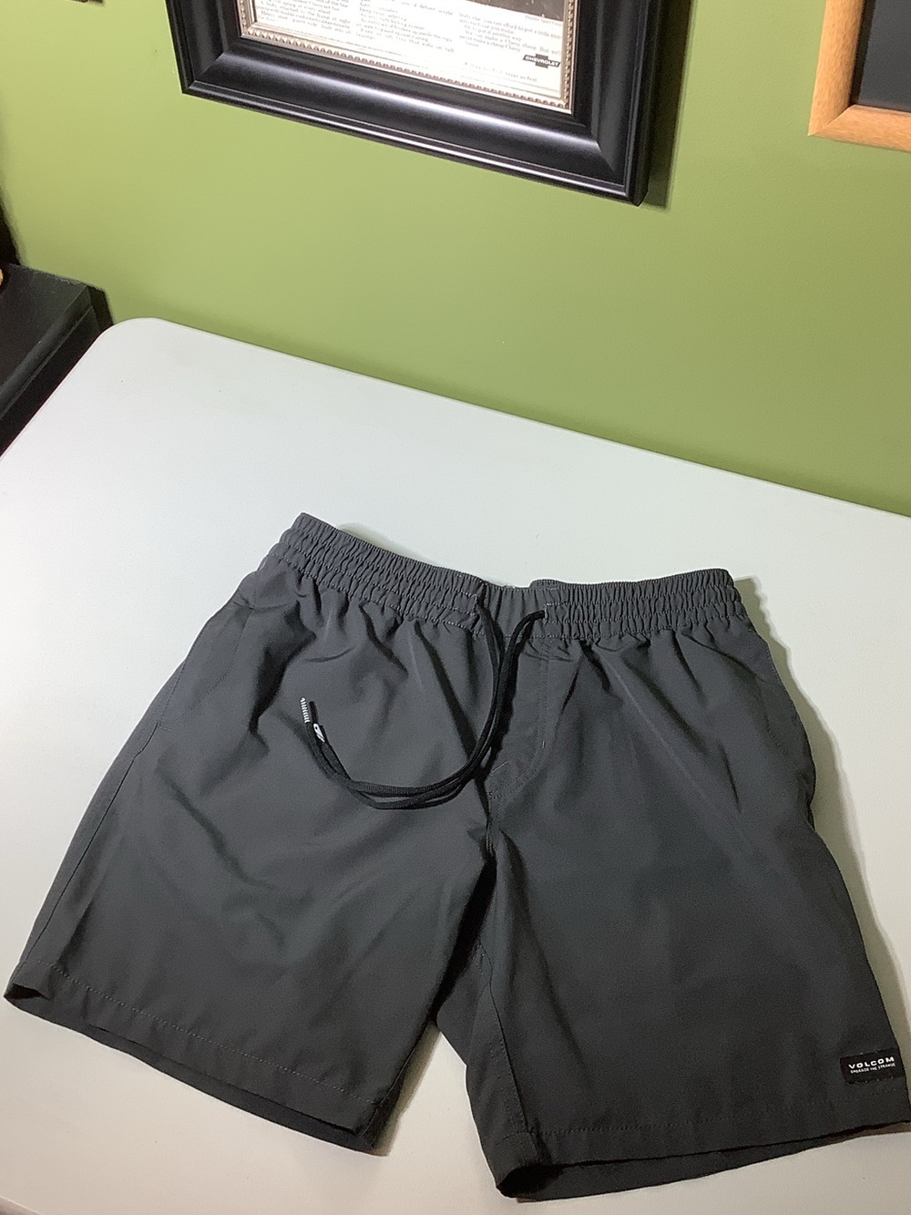 Volcom dark gray shorts, size medium